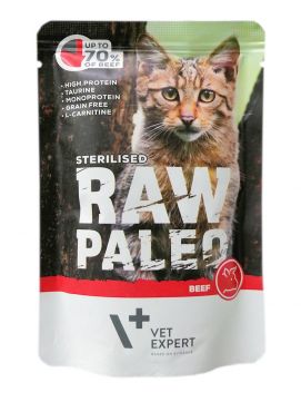 RAW PALEO STERILISED CAT BEEF 100G*