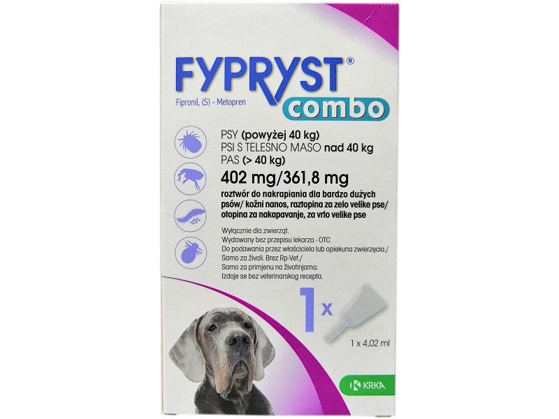 FYPRYST COMBO 1 PIPETA 402MG/4,02 ML SPOT-ON PIES  40-60 KG