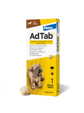 ADTAB DOG  56.25MG X 1 TABL (1,3-2,5KG)