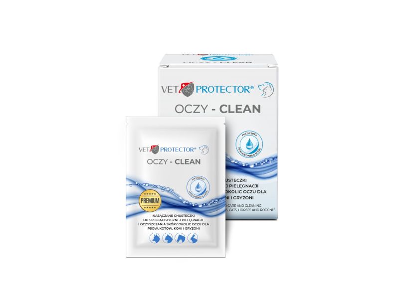 POLISEPT VET PROTECTOR OCZY - CLEAN 20 SZTUK