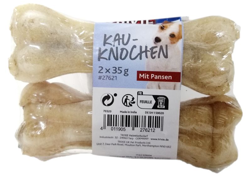 KOŚĆ PRASOWANA NADZIEWANA Z ŻWACZEM 2 X 35G/10CM